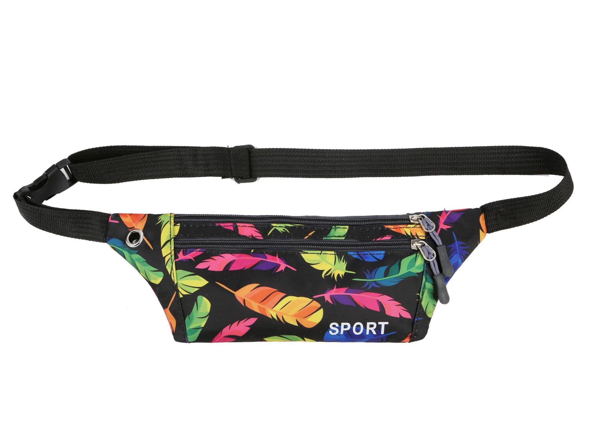 Shyaa fanny pack female new sports man waterproof chest bag unisex waist bag ladies waist packs camouflage belly belt bags: Color 3
