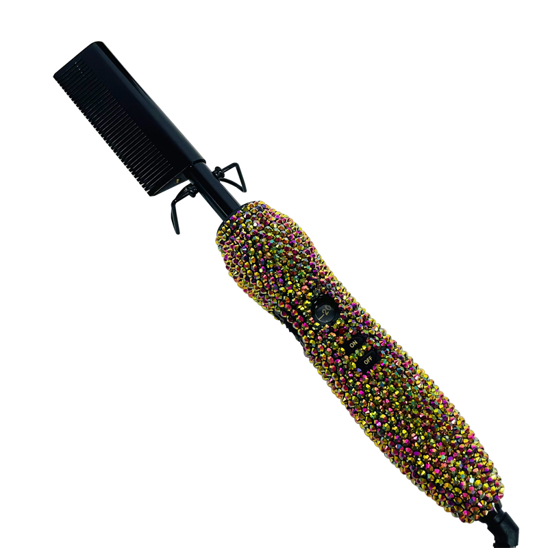 Peigne chauffant électrique pour cheveux, fer à friser, défrisage, biscuits, brosse métropolitaine: MULTI / LES USA