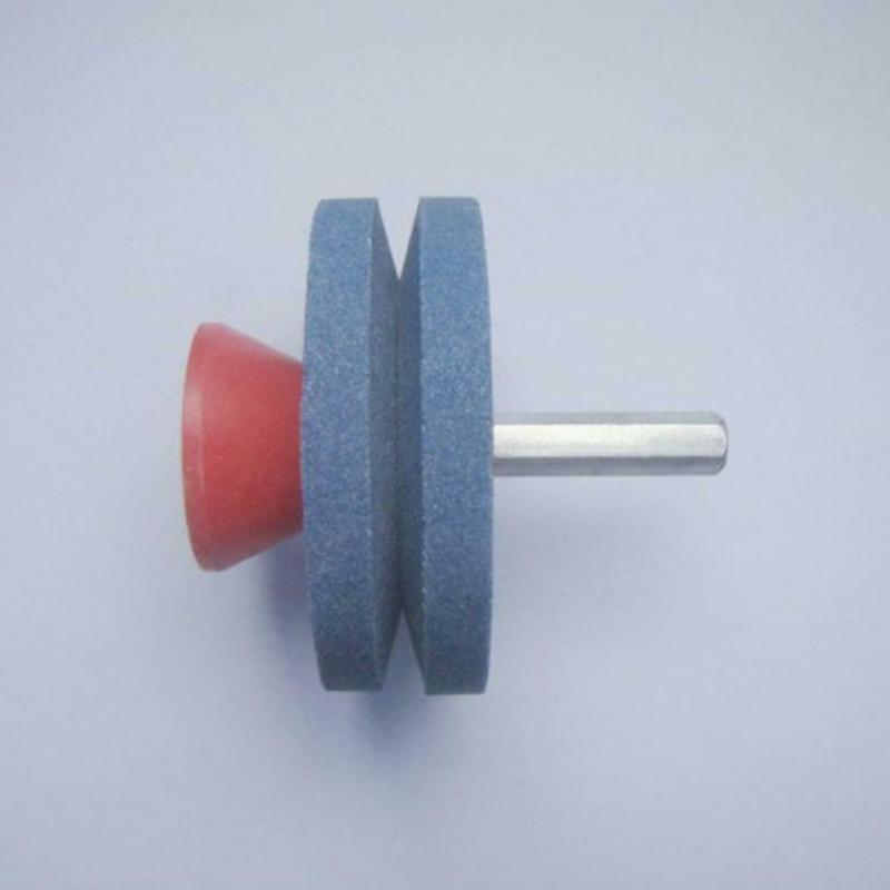 Lawnmower Blade Sharpener Saw Blade Sharpening Grindstone Garden Lawn Mower Sharpener Grinder Wheel For Drill Cutting Tool Hex