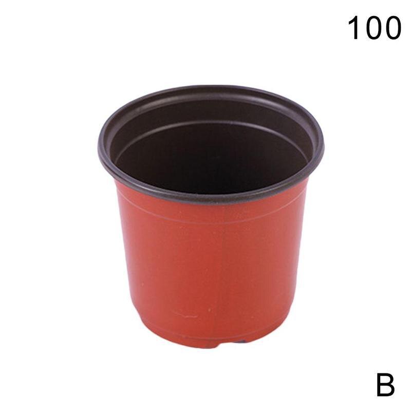 10 stuks eenvoudige kweekpot van plastic, tweekleurig, vetplanten, bloemen, groente, zaailingenbakje voor thuis, tuin, planten, kweekbakken: B 10 stuks
