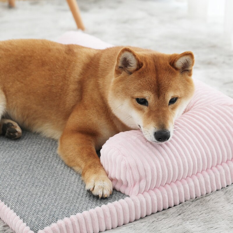 Hond Bedden Mat voor Medium Honden 70x54x12cm Kleine Puppy Kennel Kat Deken Huisdieren huis Verdikte Zachte Huisdier Bed Matras