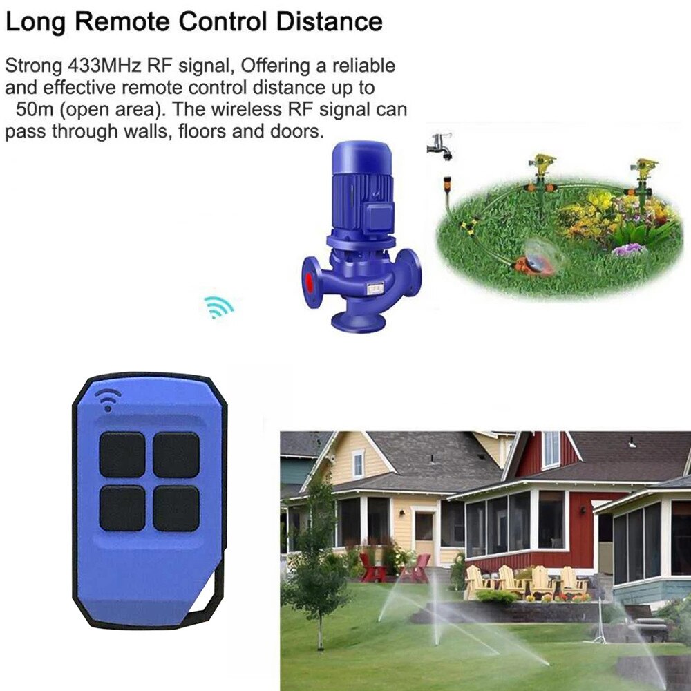 Kebidu Mini Garage Door Remote Control 433mhz gate control rolling code remote control duplicator clone Garage Command Opener