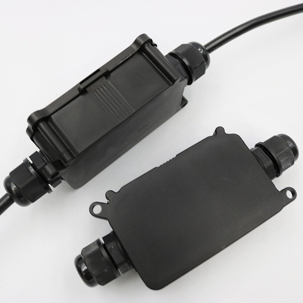 2pcs Cable Connectors Electrical Wiring IP66 Waterproof Anti-UV Outdoor Construction 2 Way Wire Coupler Junction Boxes Practical
