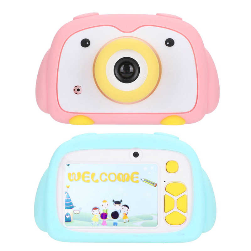 20MP Children Digital Camera 2.0in Color Screen Penguin Shape Video Recording Camera Portable Digital Camera