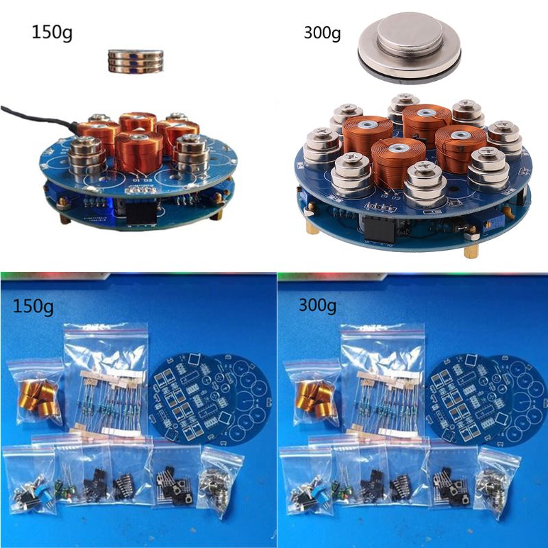 1impostato 150g/300g Intelligente Levitazione Magnetica FAI DA TE kit di Sospensione Magnetica Modulo Elettronico Prodotti Finiti