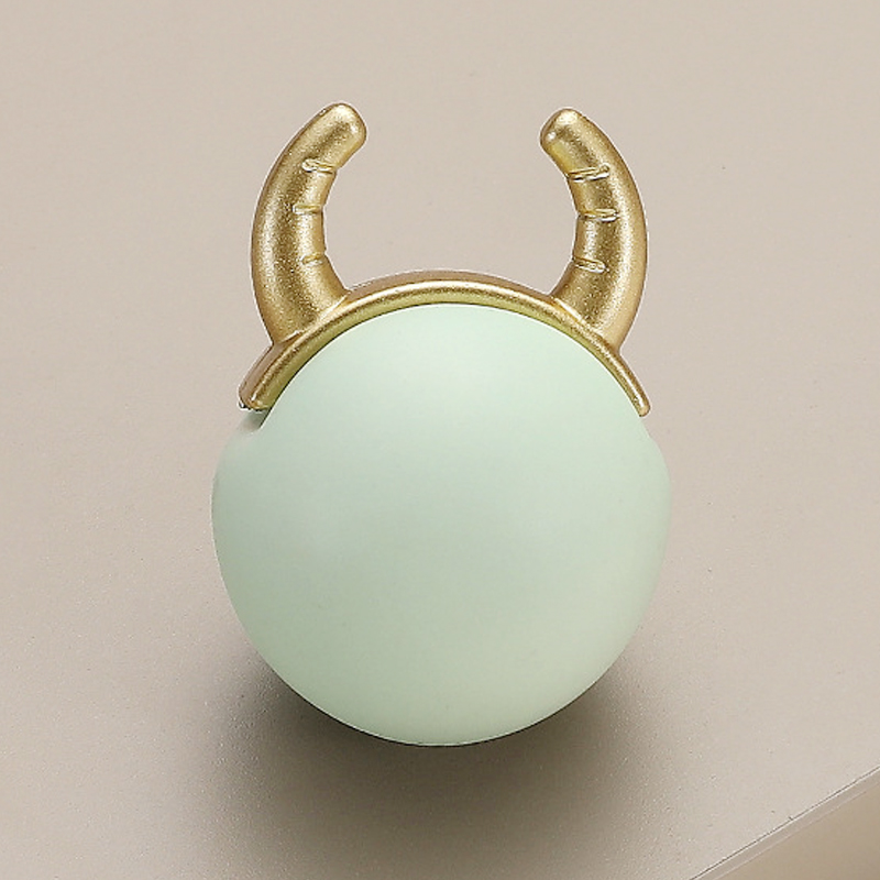 Dörrknoppar och handtag i keramik, tecknade skåpknoppar och handtag, lådhandtag, barnrumsmöbelhandtag: Svart guld