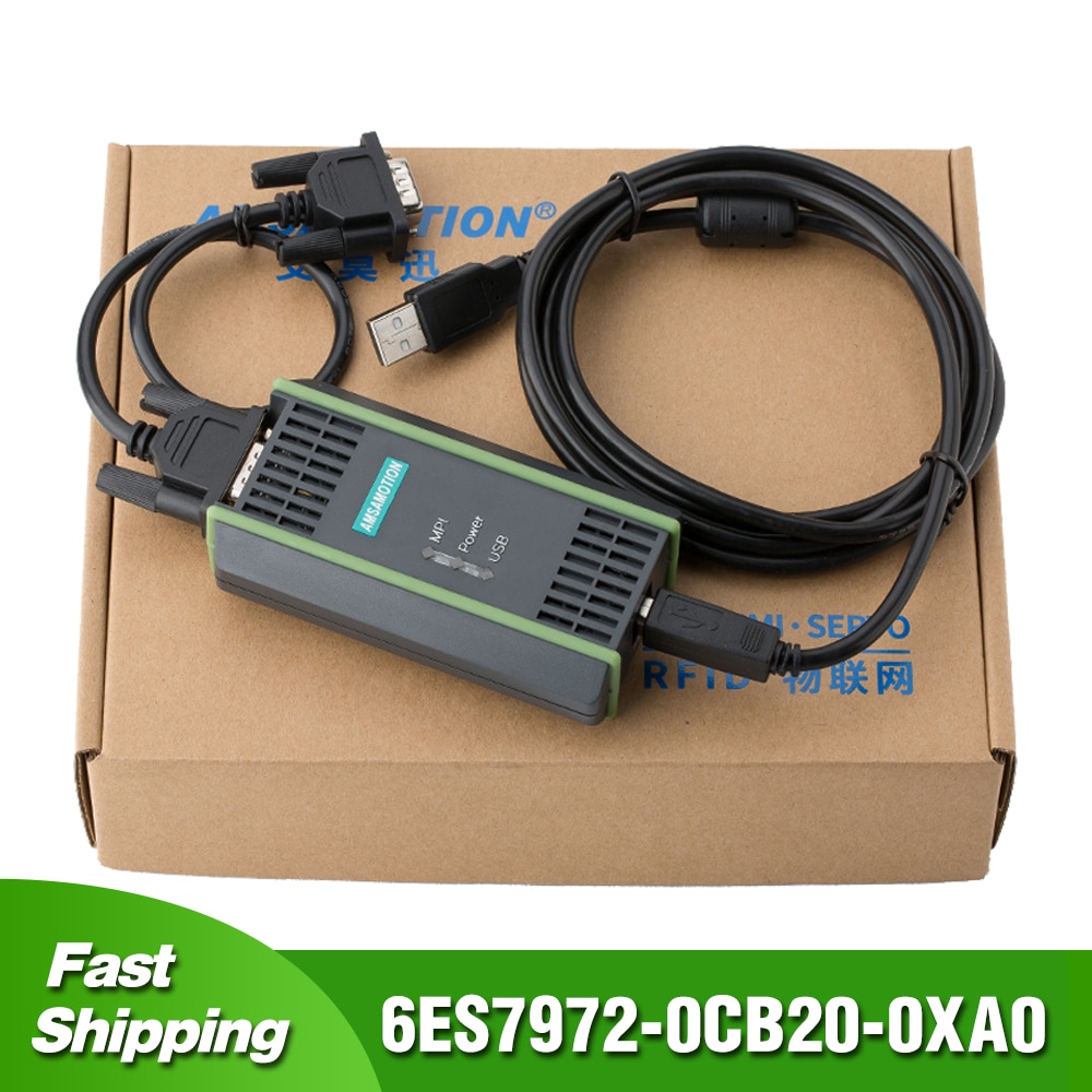 USB-MPI Cable 6ES7 972-0CB20-0XA0 USB To MPI/DP/PPI Network Adapter FOR Siemens S7-200/300 /400 plc System