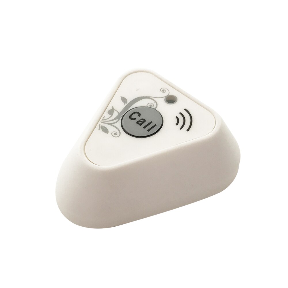 Jingle bells functioneel draadloos oproepsysteem 2 oproepknoppen + 1 stuks horloge-pager voor restaurantapparatuur oproepbel