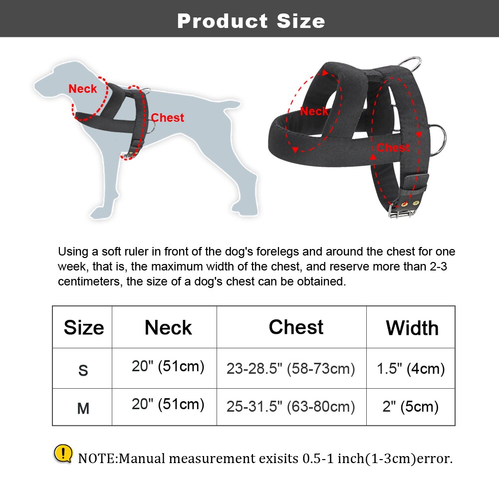 Dog Weight Pulling Harness Soft Padded Dogs Harnesses Pitbull Big Large Dogs Training Harness Pet Agility Products