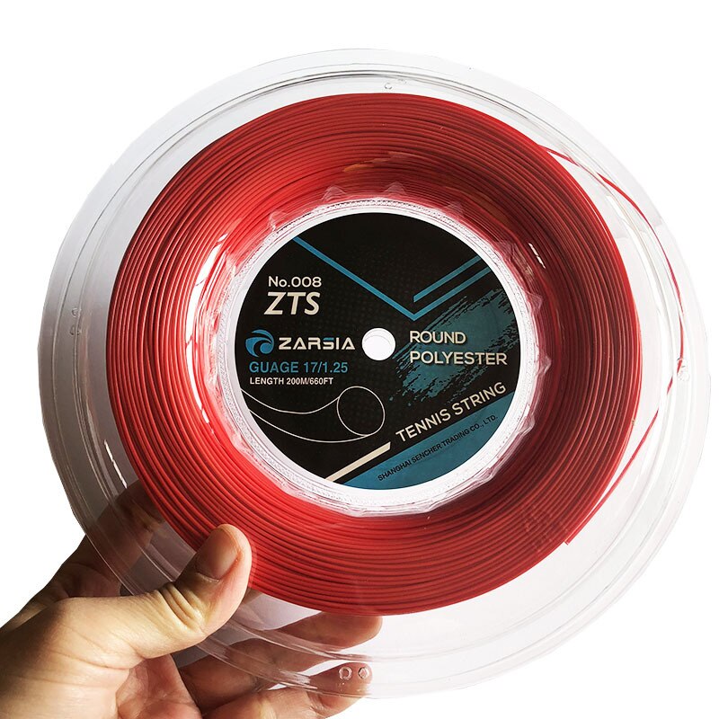 ZARSIA-cuerdas de tenis redondas de poliéster, línea de entrenamiento de tenis, 200m -40: Red