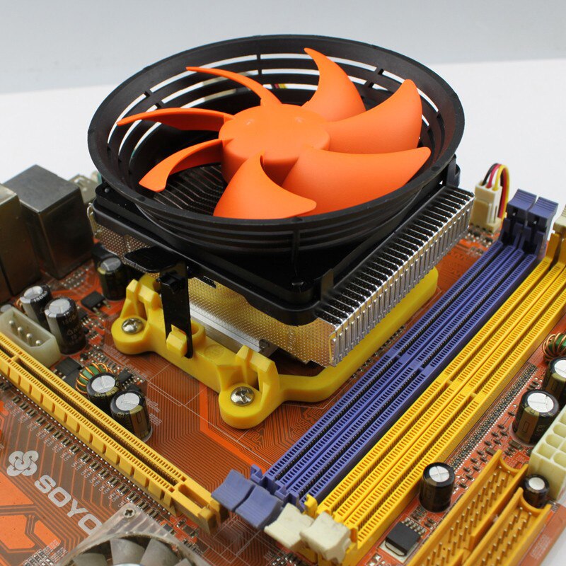 En-Labore Super-Leise CPU Kühler mit 100mm Fan für Intel LGA775/LGA1155/LGA1156, AMD Sockel 754/939/bin2/bin2 +/bin3/FM1/FM2