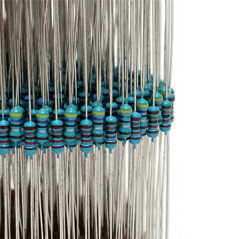 2600 Stks/set 130 Waarden 1/4W 0.25W 1% Metal Weerstanden Diverse Pack Kit Weerstand Lot