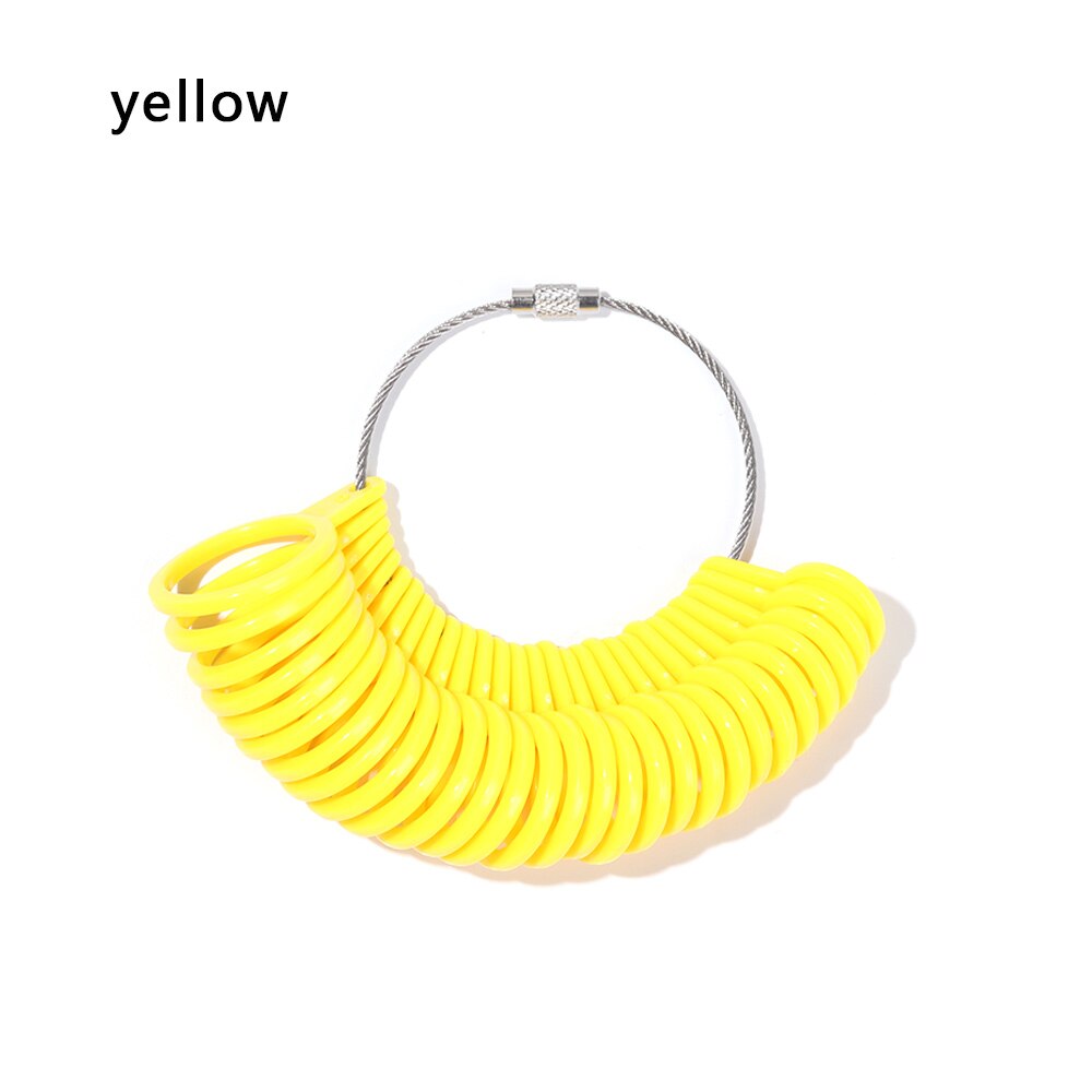 1/5/10/12 Pcs Invisible Transparent Spirale Ring Größe Teller Shell Harte Schutz Spanner Minderer Größenänderung Werkzeuge Schmuck teile: 1pcs-yellow