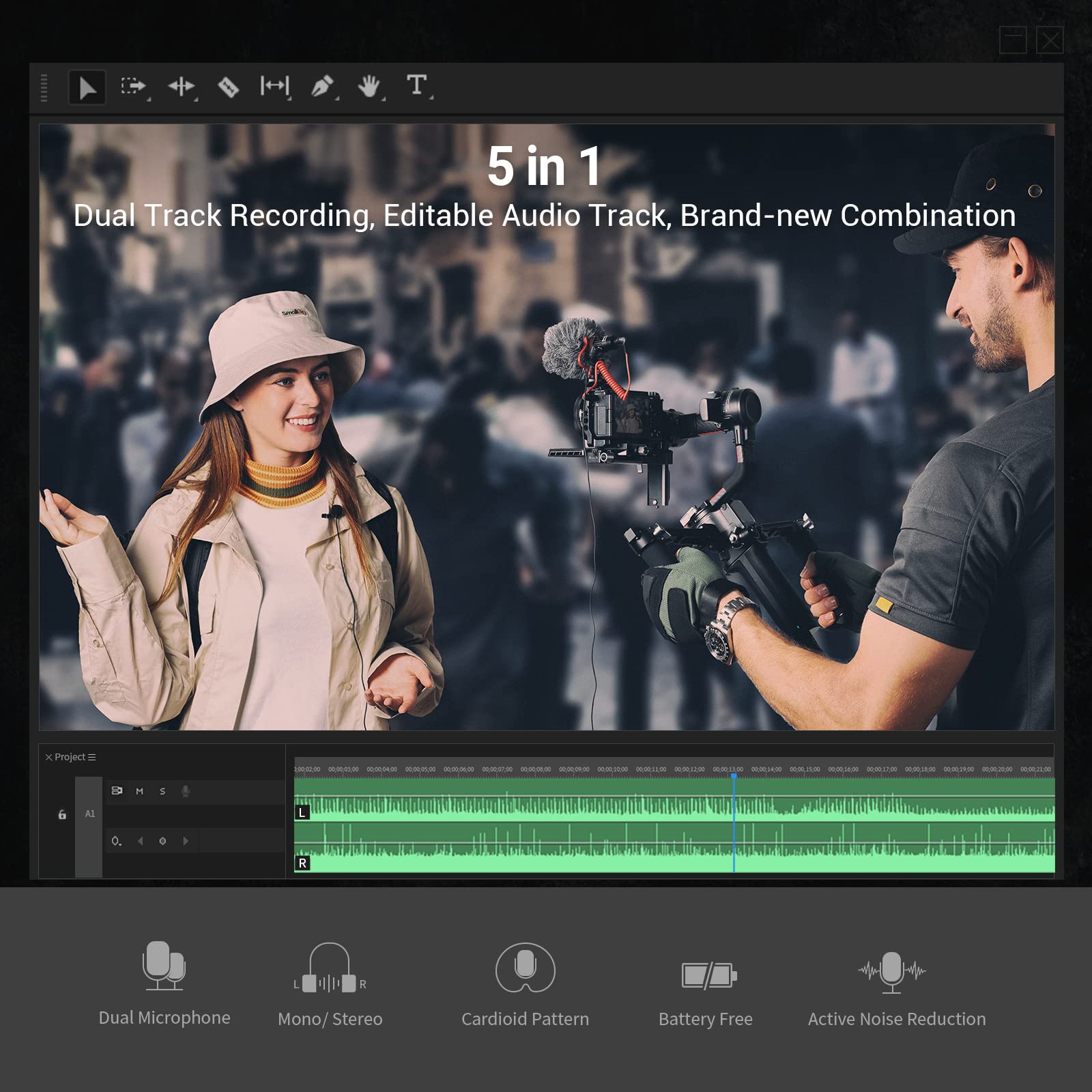Small Rig Mic SmallRig S20 Auf-Kamera Mikrofon mit Schock montie... – Grandado