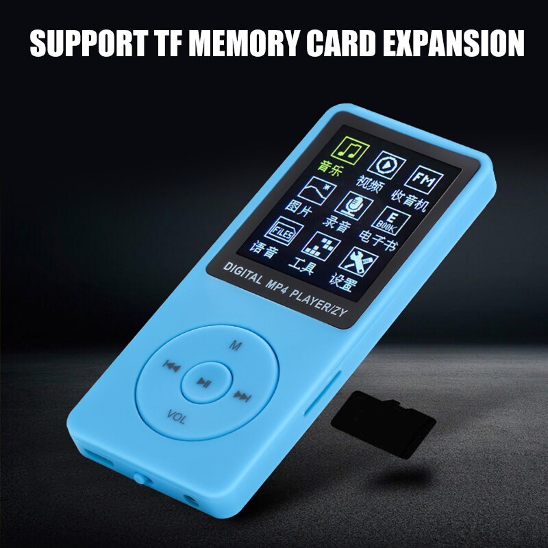 70 Hours Playback MP3 MP4 Lossless Sound Music Player FM Recorder TF Card Portable