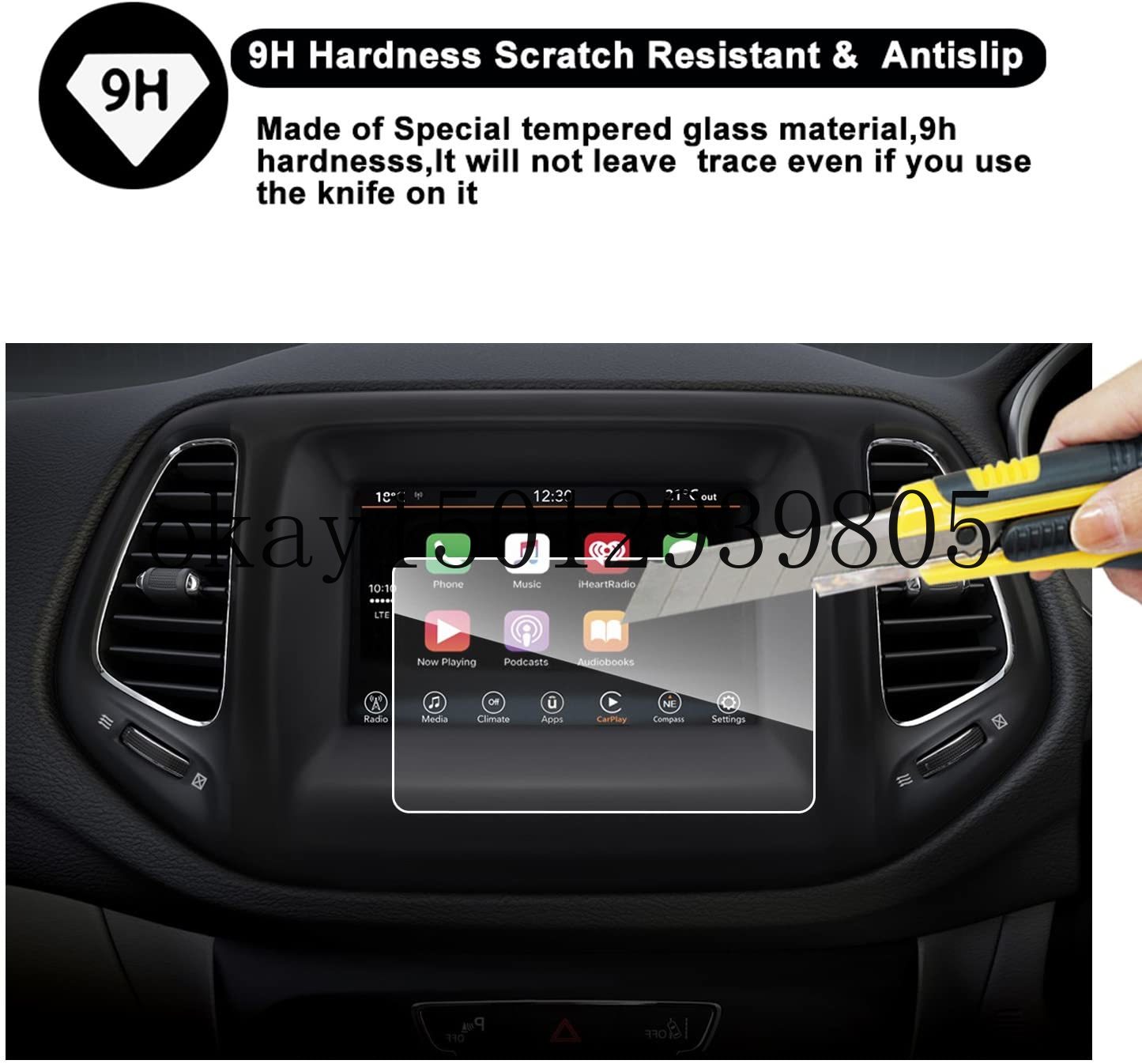 Voor Kompas Uconnect Touch Screen Auto Display Navigatie Screen Protector, auto In-Dash Scherm Beschermende Film (7-Inch)
