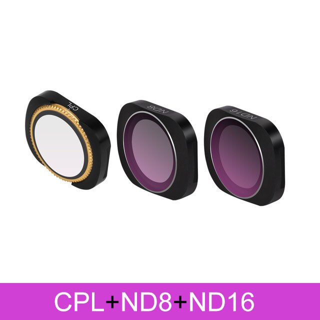 MCUV CPL NDPL ND64-PL ND32-PL ND4 ND8 Camera Lens Filter Kit for DJI OSMO POCKET Gimbal Accessories DJI OSMO Pocket Filter: Black