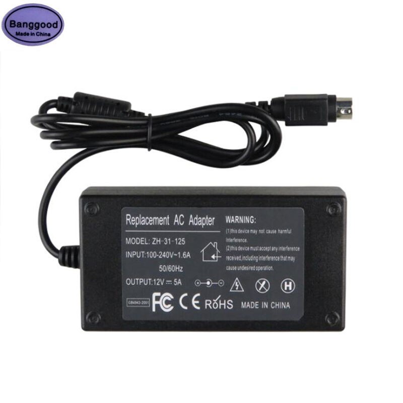 12v 5a 4 pin 60w med ic chip ac dc omformer bytte strømforsyning 4 pin adapter til lcd tv Observere flat panel tv dvr lader