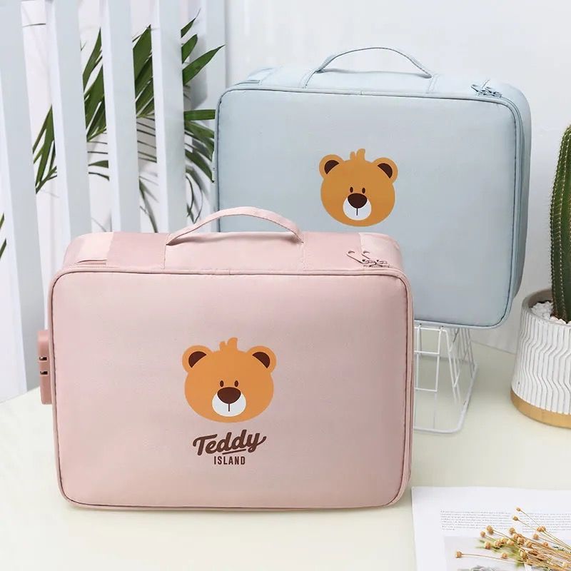 Large-capacity Document Storage Organizer Bag File Container Bills Folder File U Disk Arrange Briefcase Practical Accessories