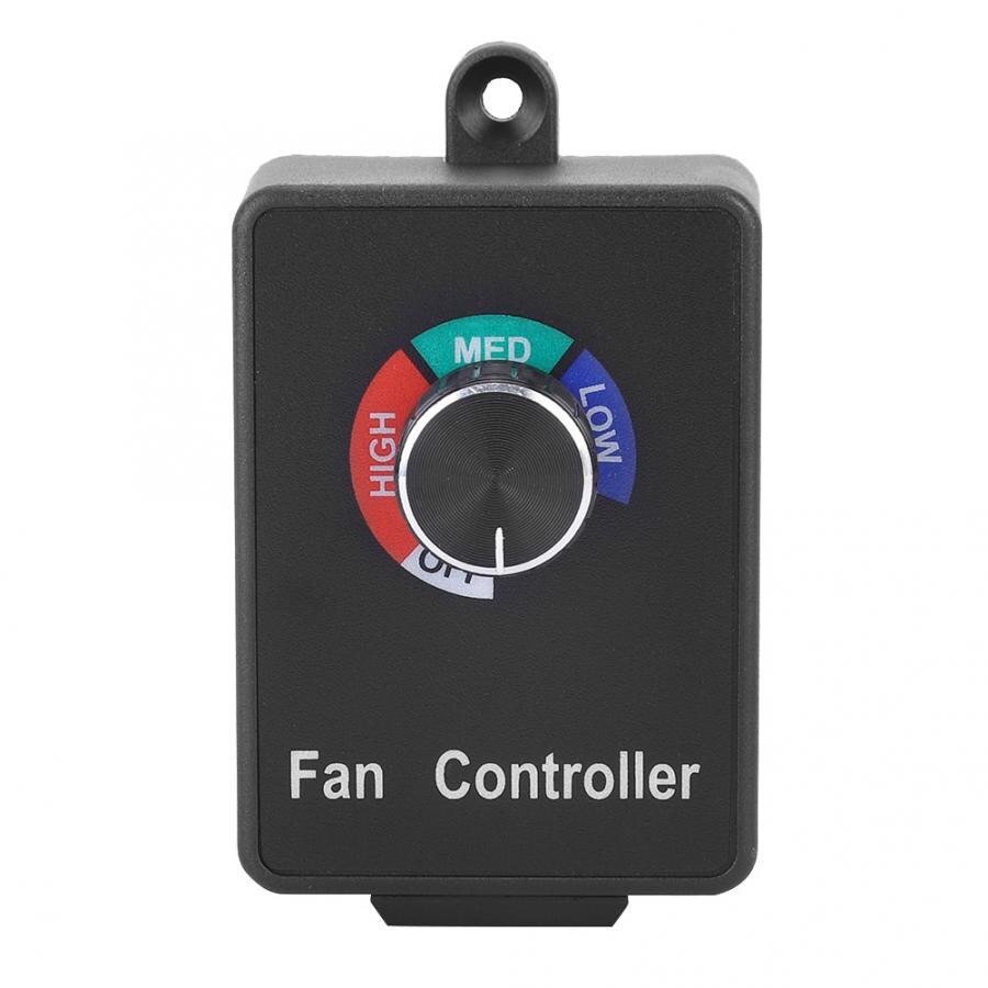 Motor Stepless Speed Controller Fan Variable Speed Control Governor Switch Adjustable Speed Regulator US Plug 120V