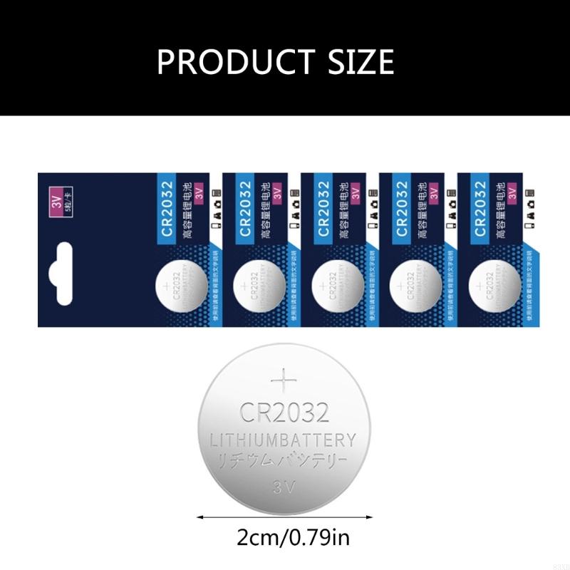 83XB 10PC/5PC CR2032 3V BATERIA BATERIA BATERIA BATERIA BATERIAS PARA RESPONSELHOS CALLULADORES