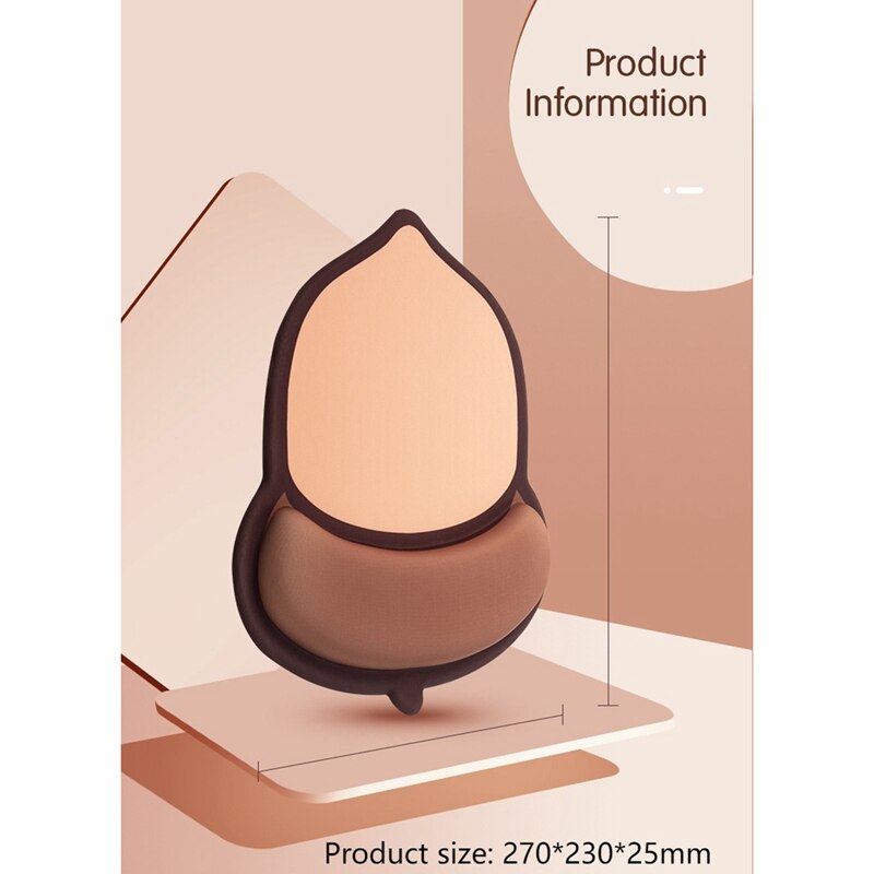 Mousepad, Cute Nut Mouse Pad, Ergonomic Mouse Pad, Mouse Pad Wrist Support, Ergonomic Mouse Pad, for Office and Home