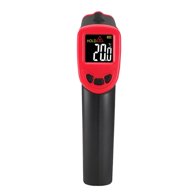 Digitale Infrarood Thermometer Contactloze Temperatuur Meter Pirometer Imager Hygrometer Voor Fabriek Product Kleur Lcd Licht Alarm