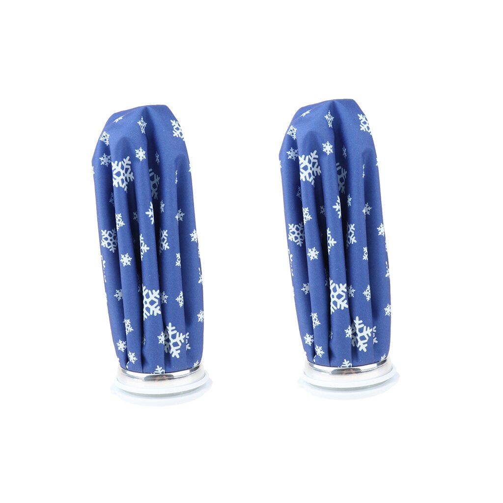 2pcs Cold Reusable Ice Bags First Aid Cooler Cup for Sports Injury Knee Head Leg Swelling Sprains - 6 / 9 / 11 inch