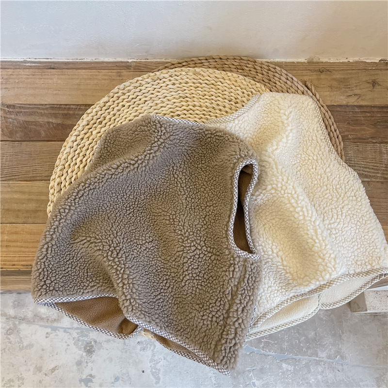 Nuovi gilet invernali per bambini gilet in pile di agnello cappotti senza maniche addensare caldi gilet per bambini Unisex per bambini