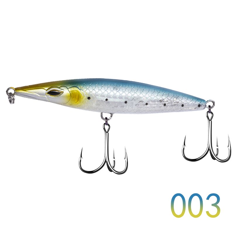 Leurre de pêche pour poissons de mer 90/110/130 mm,appâts flottants de type Wobbler, Topwater, 117, DT3002,: 003 / 110mm 16.5g