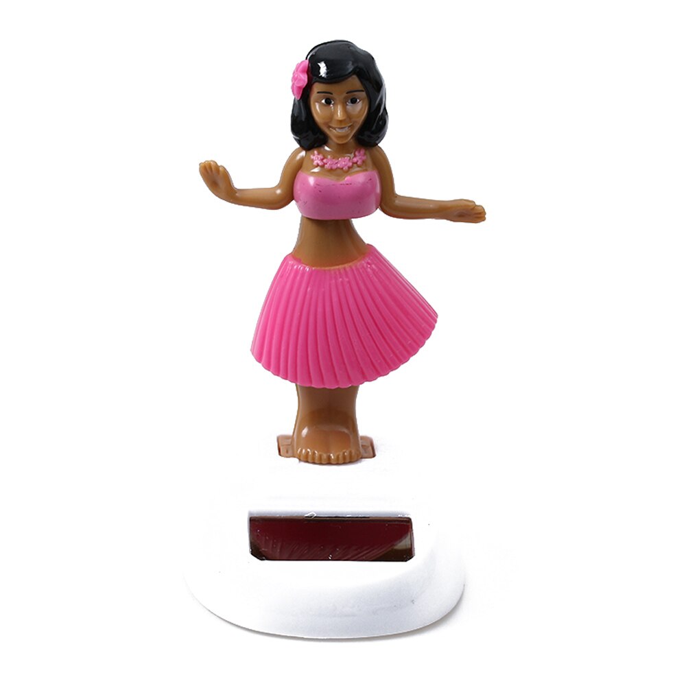 Color RandomNovelty Solar Powered Dancing Girl Hawaiian Luau Party Swinging Bobble Toy Figure Decoration Doll Toys