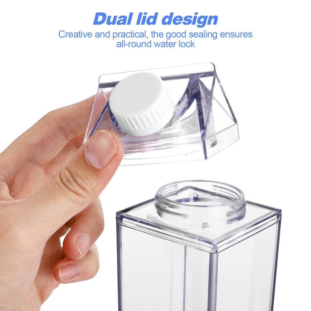 Cabilock Transparent Bottle 500ml Milk Bottle Drink