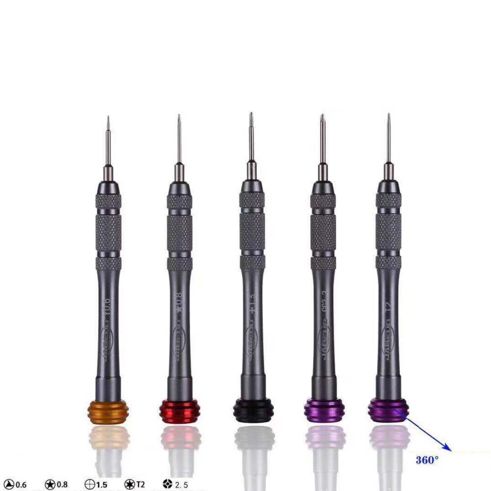 Tournevis en acier allié 0.6Y pour iPhone 11 Pro X Xs max XR 8 7 6 6s 5s tournevis pour Samsung Huawei Xiaomi outils de réparation de téléphone: 5 in 1