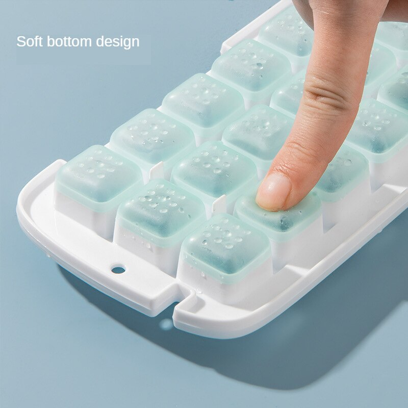 Forms for Ice Block With Cover Silicone Mold Silica Gel Ice Lattice Double-layer Creativity Molds Cube Tray Kitchen Tools Dining