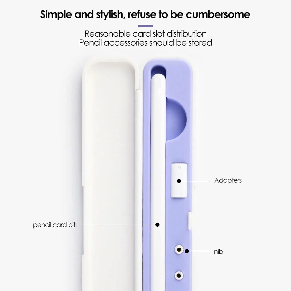 Populaire Draagbare Opbergdoos Voor Apple Potlood Geschikt Voor Ipad Tablet Touch Pen Stylus Beschermhoes Anti-Verloren