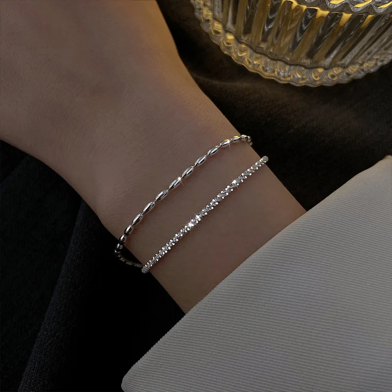 2024 Trend lśniące srebro kolor naszyjnik Choker dla kobiet elegancki łańcuszek do obojczyka naszyjnik impreza ślubna kołnierz biżuteria prezenty: Złoty kolor