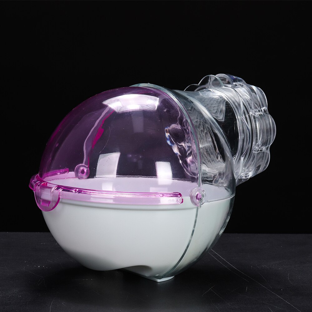Ziylco kjæledyr seng hamster lite dyr dårlig sand rom kjæledyr leketøy akryl mus baderom bur kjæledyr boks toalett hamster bur rør: Rosa
