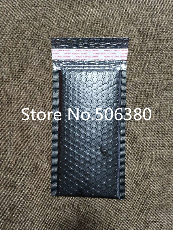 [20pcs] 130mm*230+50mm Usable space Poly bubble Mailer envelopes padded Mailing Bag Self Sealing Black