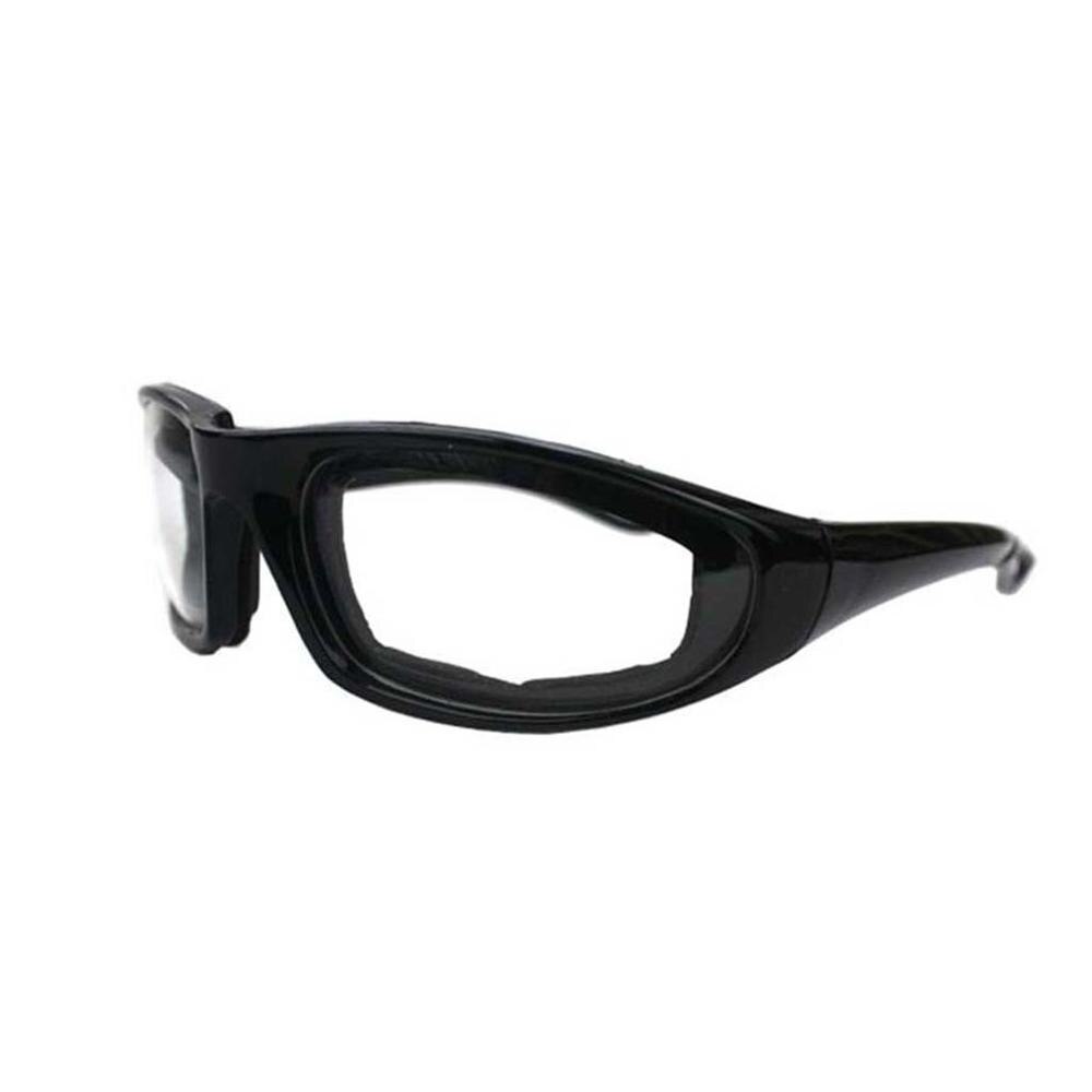 Skär lök peppar glasögon ögon kvinnor man kökshjälpare skär lök peppar glasögon ögon skyddsglasögon: Svart