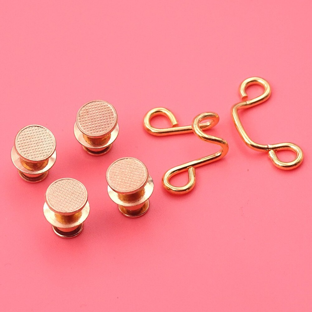 20pcs Waist Buckle Extender Set Reusable Adjustable Jean Button Waistband Disassembly With Hook Sewing Tools For Pants Skirts