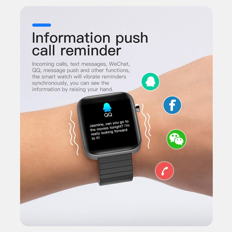 T68 Plus Smartwatch - Body Temp, HR, BP, SpO2 Monitor - for iOS & Android