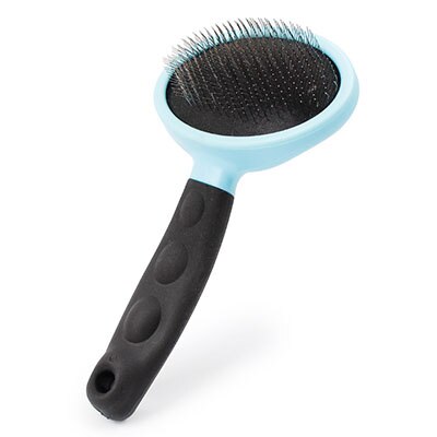 Cat Dog Pet Slicker Escova Pentes para Cães Gatos Grooming Luva Pentes Escova Pet Fornecimentos Facilmente Remove Derramamento De Pele e emaranhados: Azul