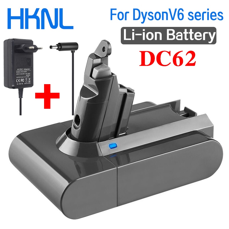 Dyson V6 Batterij 6800 Mah 21.6V Li-Ion Batterij Voor Dyson Dc62 Batterij DC58 DC59 DC61 DC74 SV09 Stofzuiger batterij + Lader