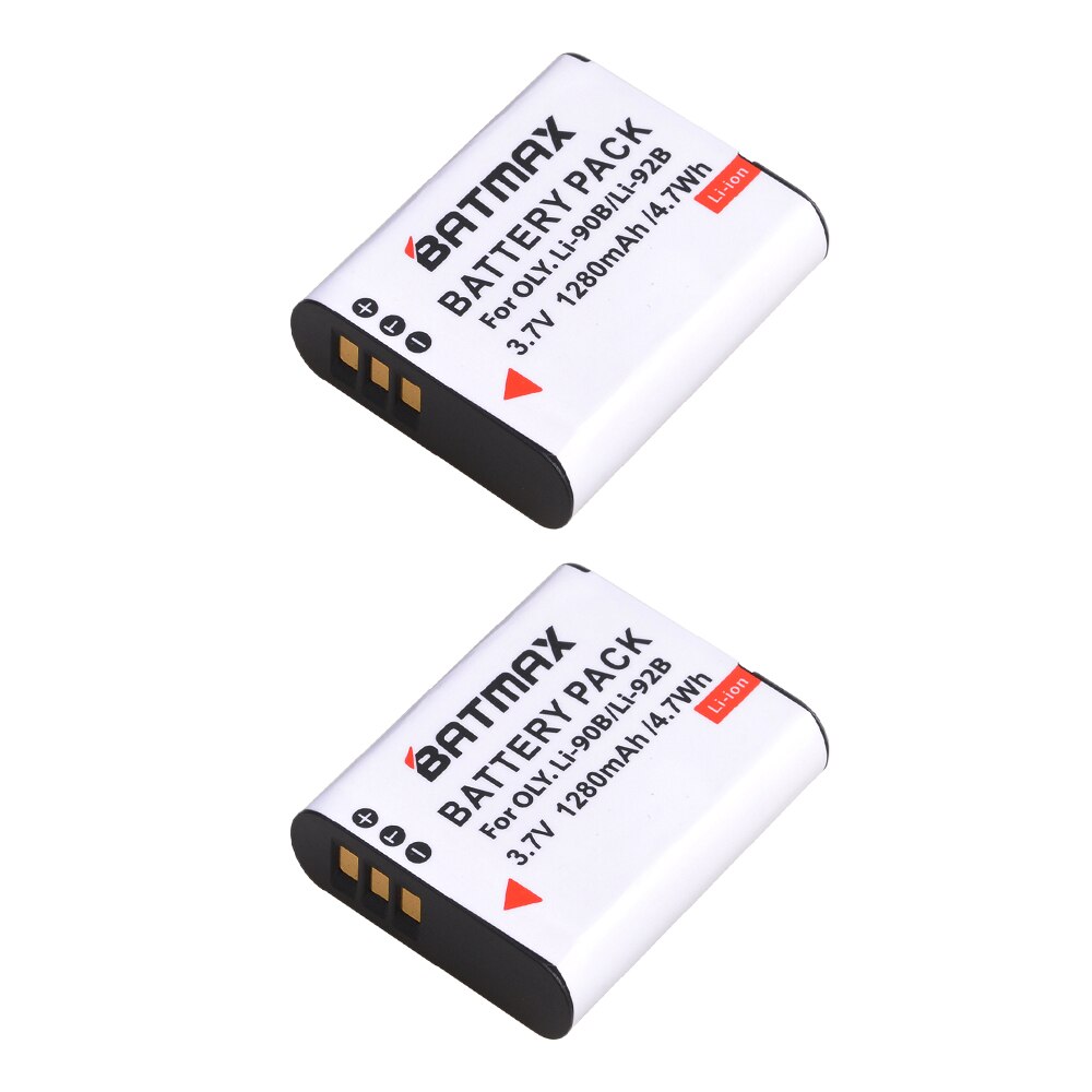 1280mAh LI-90B LI 90B LI90B TG-5 LI-92B Batterie per Foto/Videocamera per olympus Tough Tg-tracker Sh-1 sh- 2 SP-100 IHS Duro TG-1 iHS TG