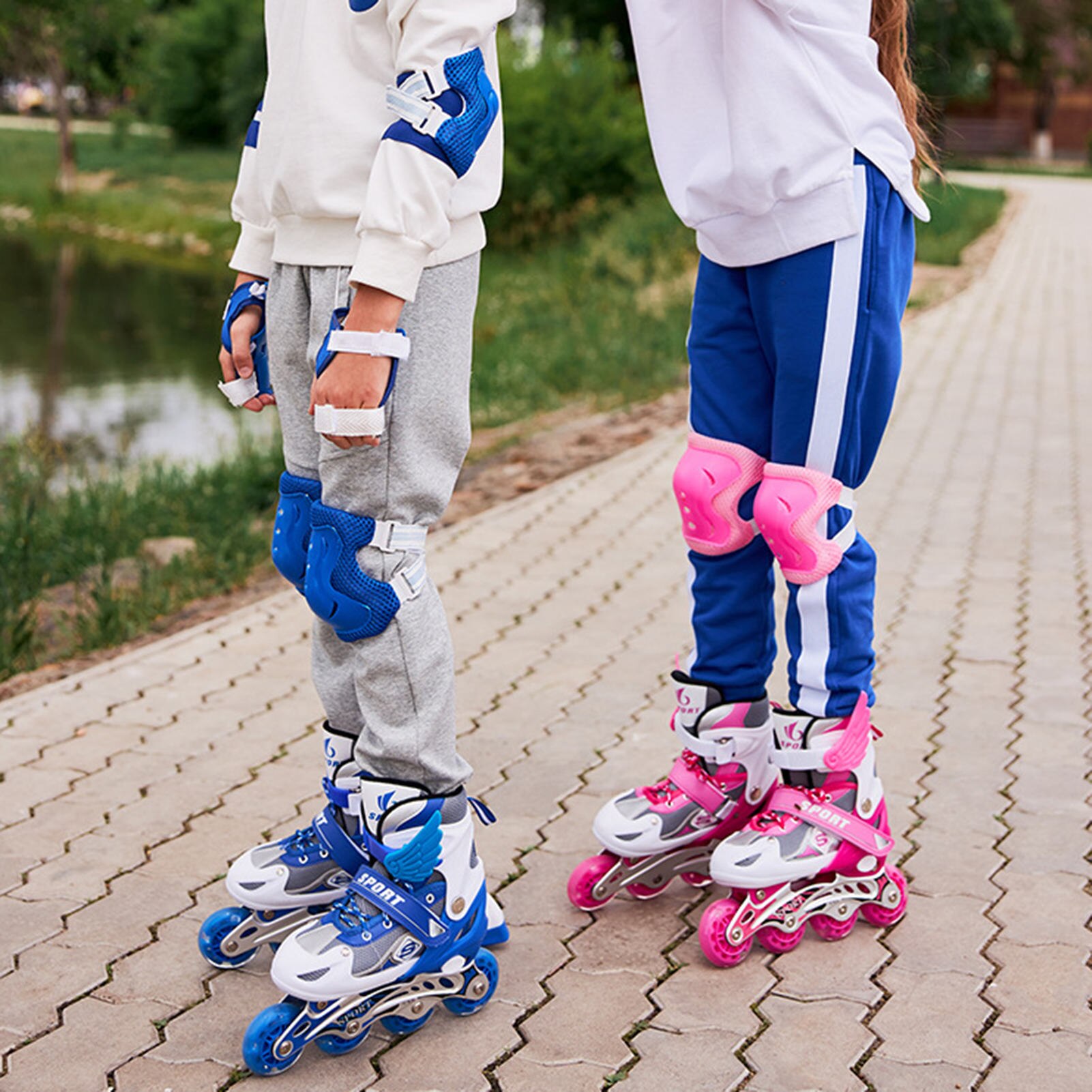 Verstelbare kinderrolschaatsen met Flipzy NJ1025 Nils Fun-functie Verstelbare kinderrolschaatsen met Flipzy NJ1025 Nils Fun-functie