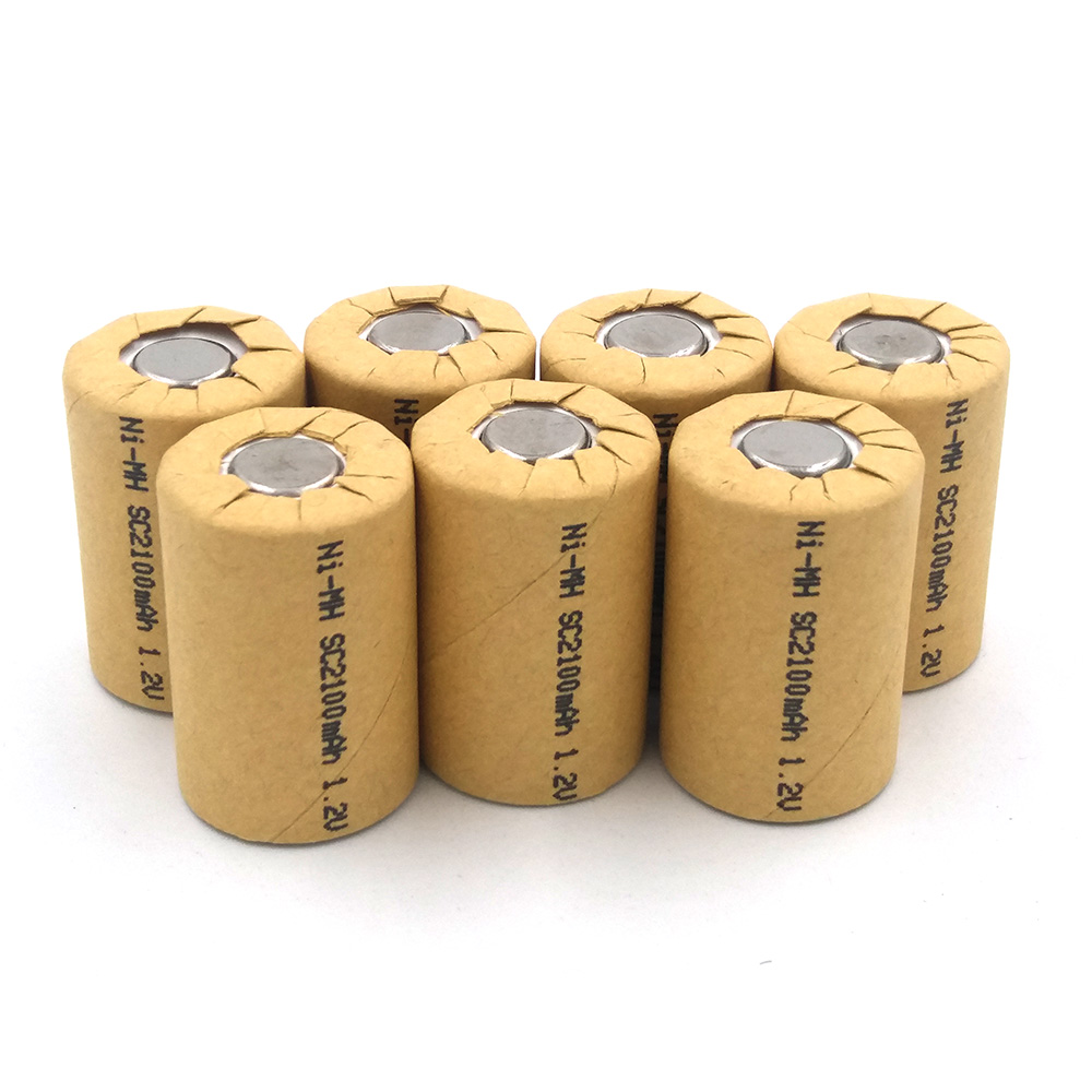 C & P Ni MH 4/5SC2100mAh 5 uds NIMH 4/5SC 2.1Ah batería recargable pilas tasa de descarga 10C-15C herramientas eléctricas baterías