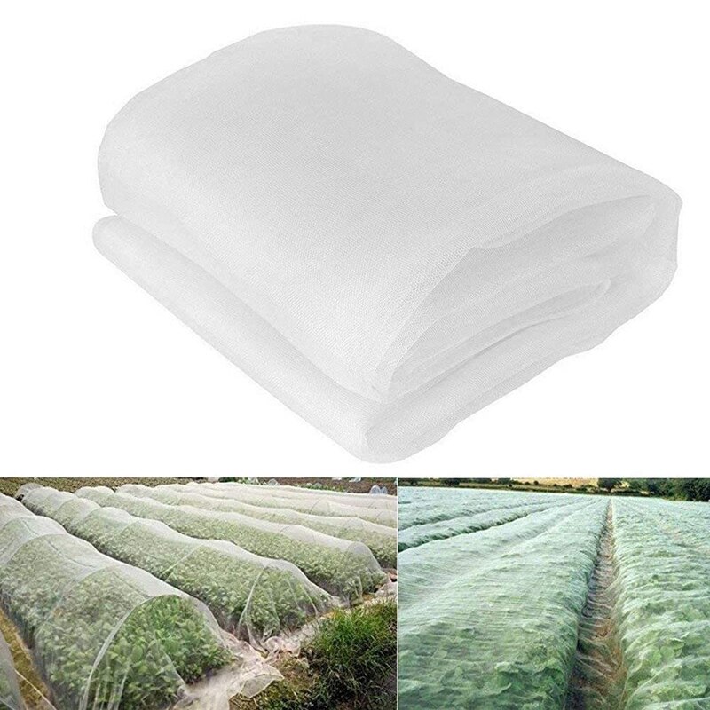 Red de protección contra insectos, malla fina para cultivo de verduras, para jardín