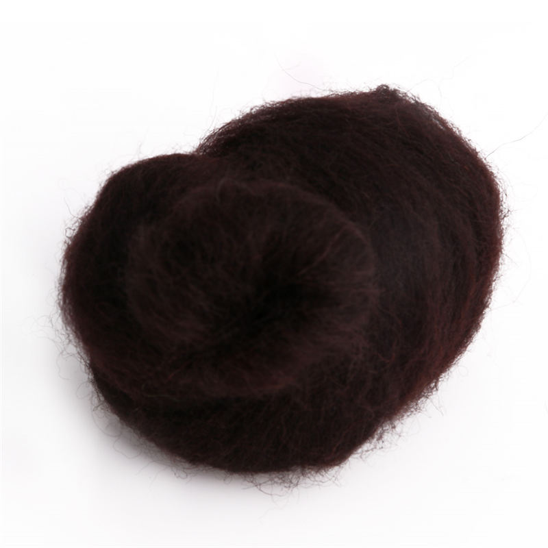 P82C Wool Corriedale Needlefelting Top Roving Dyed Spinning Wet Felting Fiber: DC
