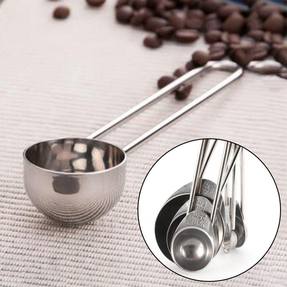 5 stks/set Roestvrij Staal Keuken Koffie Thee Zout DIY Koken Scoops Maatlepels Nuttig En Handig