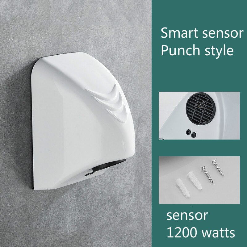 Upgraded style toilet smart hand dryer automatic induction hand dryer bathroom hand dryer hand dryer small hand dryer household: US